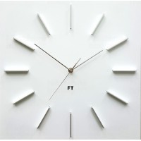 Dizajnové nástenné hodiny Future Time FT1010WH Square white 40cm